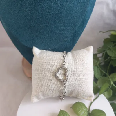 Bracelet femme couleur argente